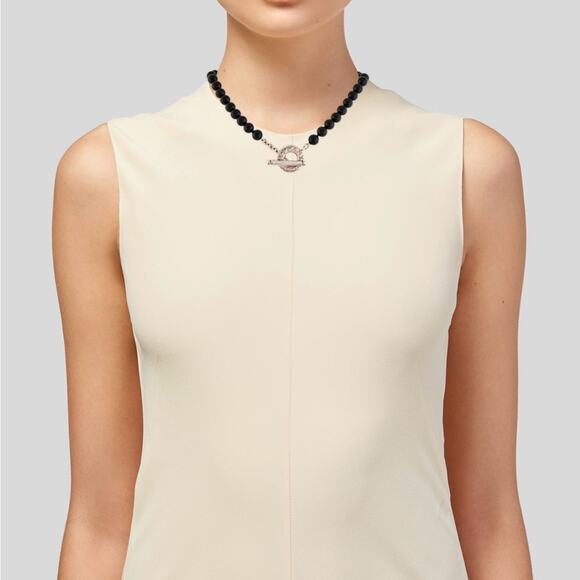 Tiffany & Co. Onyx Bead Toggle Necklace in Sterling Silver - Picture 5 of 6